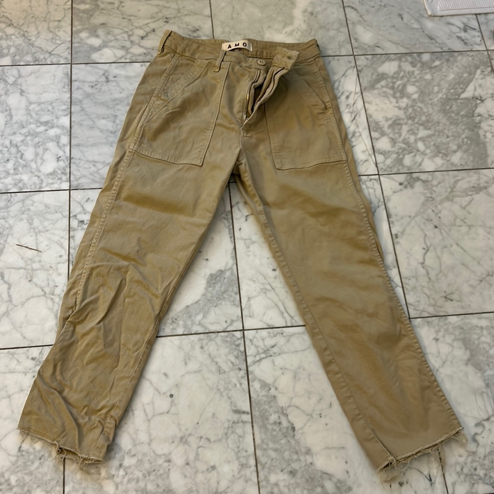 Amo khaki , fringe bottoms